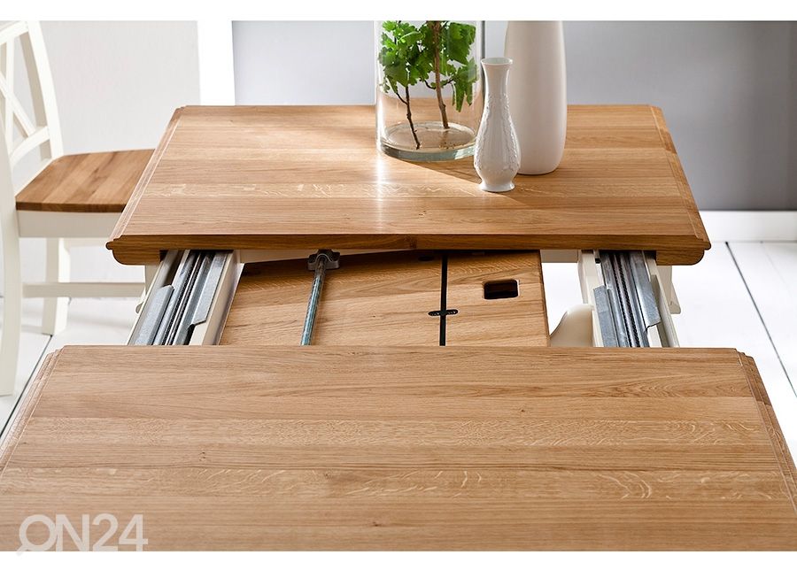 Pikendatav söögilaud Scandic Home 95x140-200 cm suurendatud