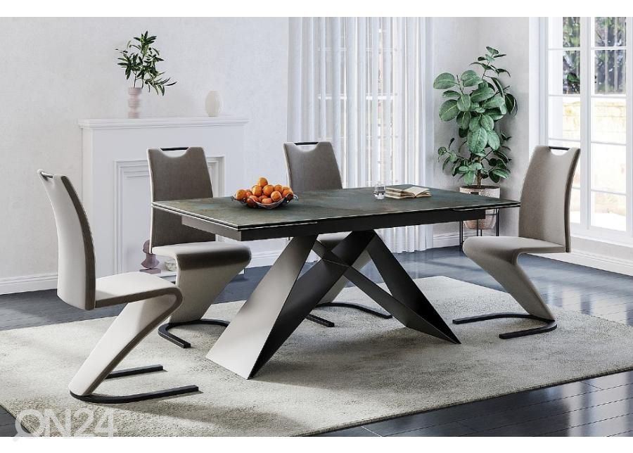 Pikendatav söögilaud West 160-240x90 cm suurendatud