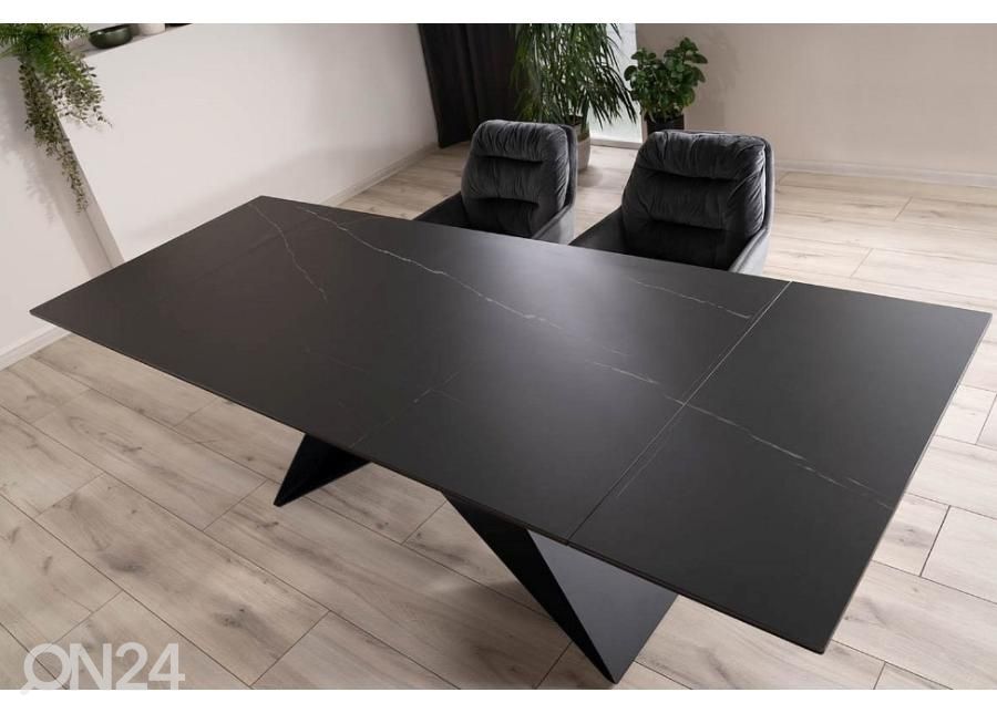 Pikendatav söögilaud West 160-240x90 cm suurendatud