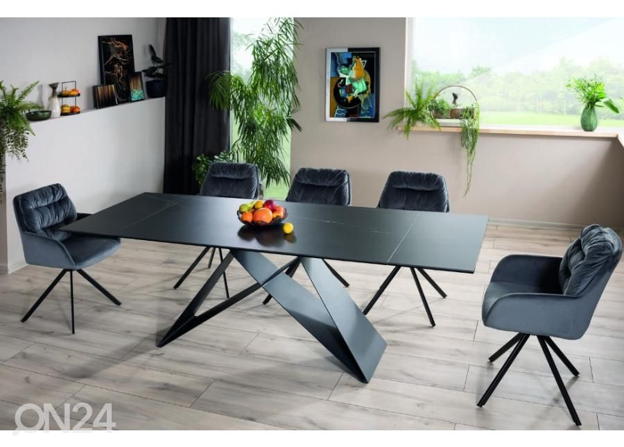 Pikendatav söögilaud West 160-240x90 cm suurendatud