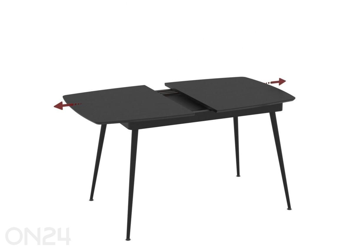 Pikendatav söögilaud Yense 80x125/165 suurendatud