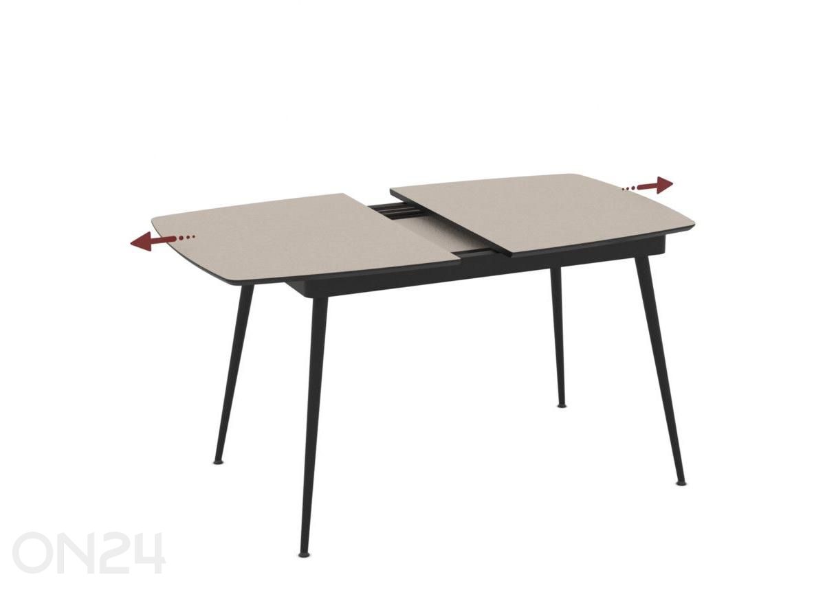 Pikendatav söögilaud Yense 80x125/165 suurendatud