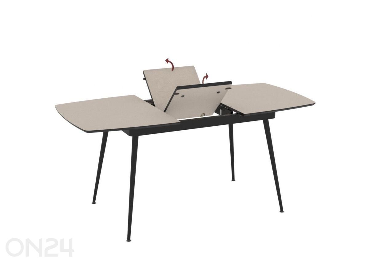 Pikendatav söögilaud Yense 80x125/165 suurendatud