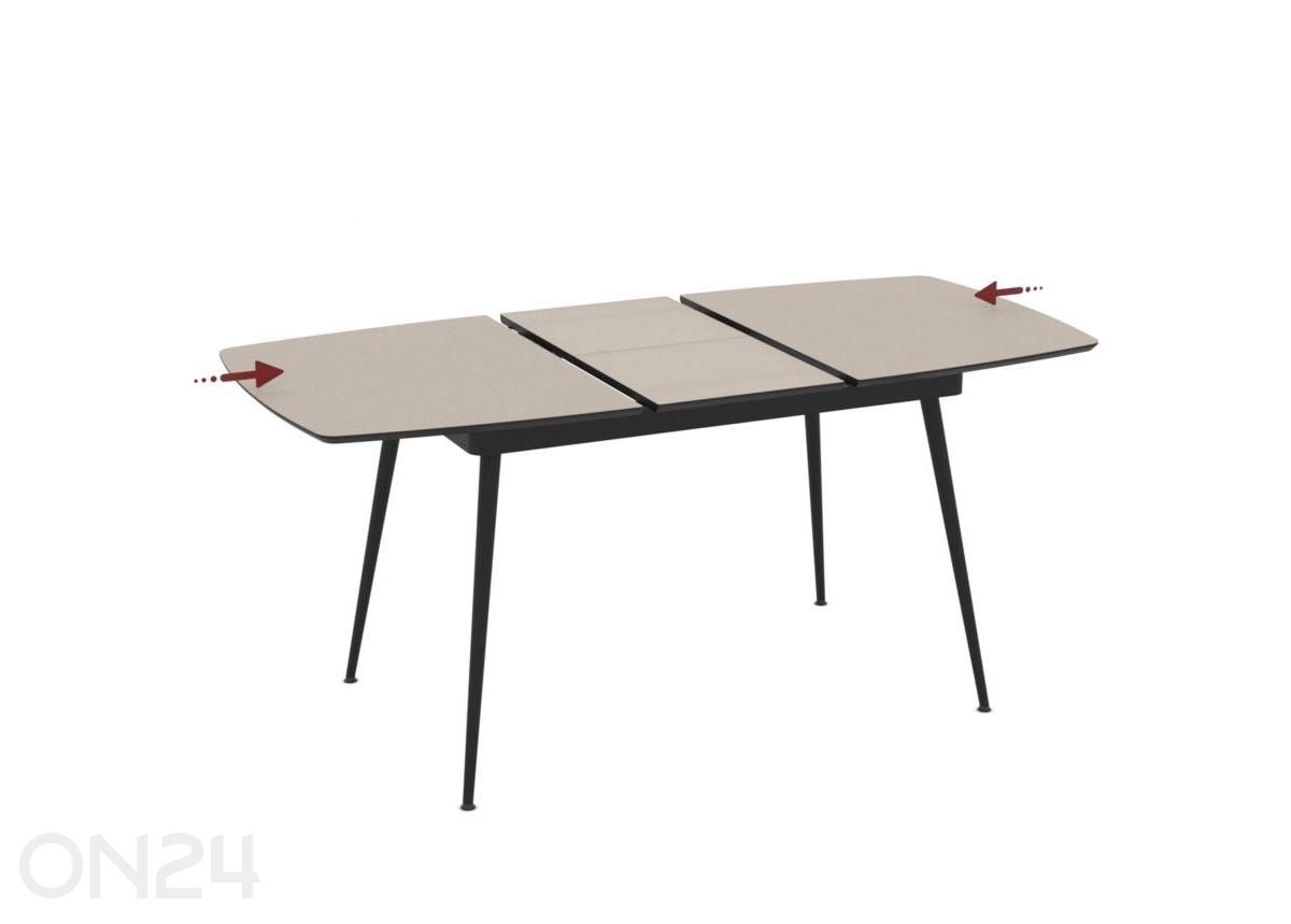 Pikendatav söögilaud Yense 80x125/165 suurendatud