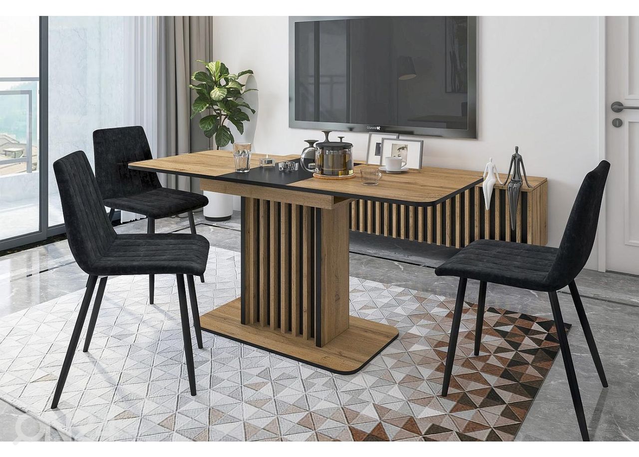 Pikendatav söögilaud Zenda 130-175x85 cm suurendatud
