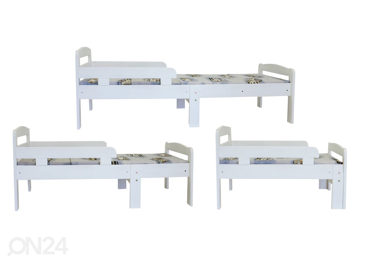 Pikendatav voodi Kiku 75x100+42+42 cm suurendatud