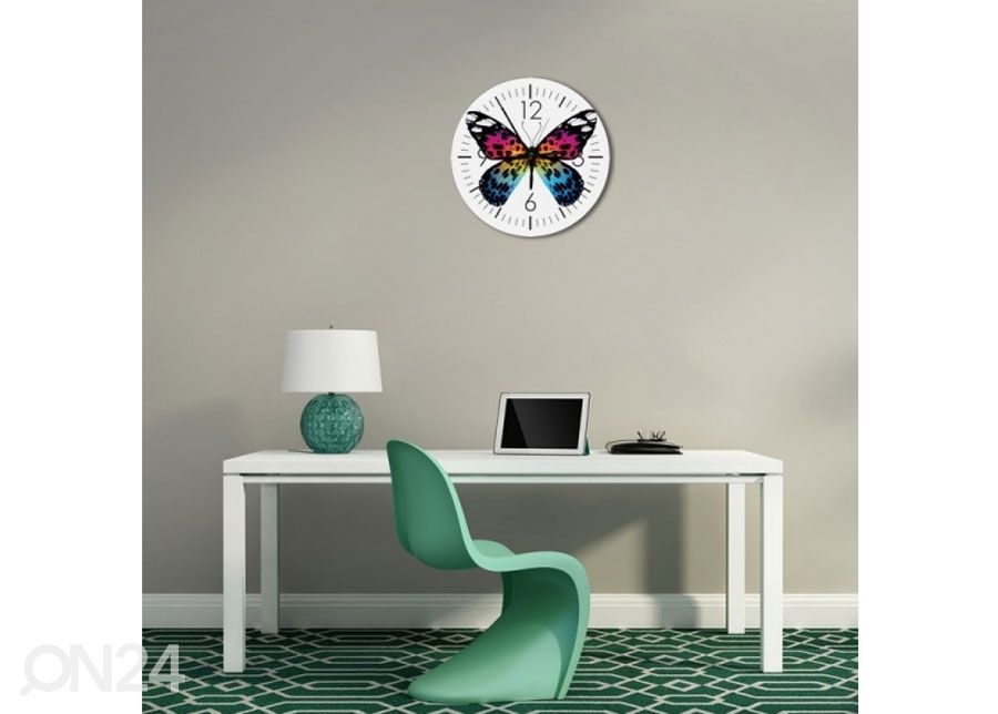 Pildiga seinakell Butterfly suurendatud
