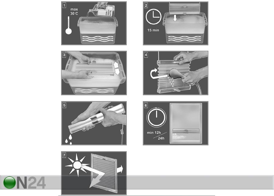 Pimendav voldikkardin 50-60x140 cm suurendatud