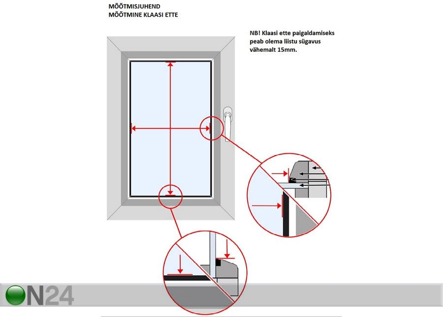 Pimendav voldikkardin 50-60x200 cm suurendatud