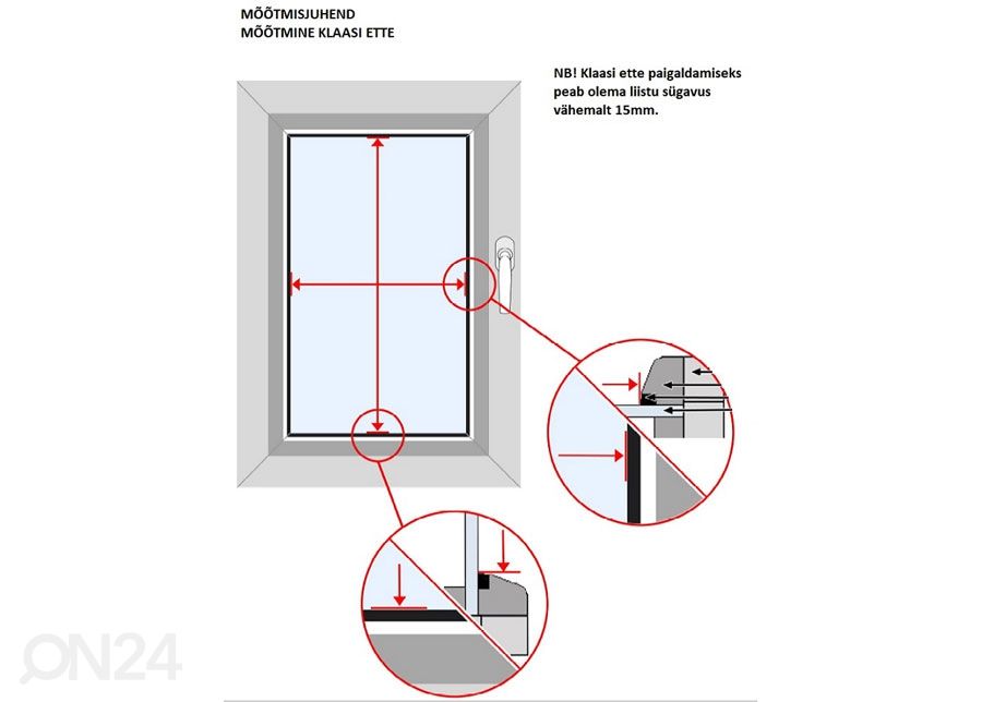 Pimendav voldikkardin 80-90x90 cm suurendatud