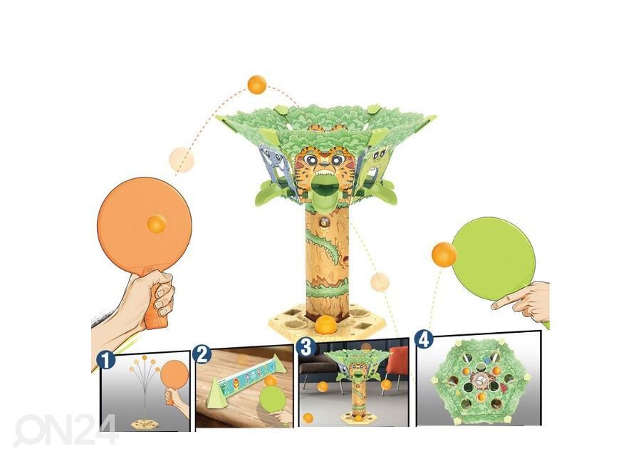 Ping pong puu lauamäng suurendatud
