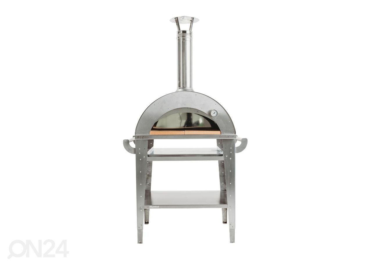 Pitsaahi koos aluslauaga Pizzo-Set-Inox suurendatud