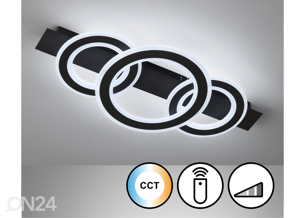 Plafoon Circle LED, llivamust suurendatud