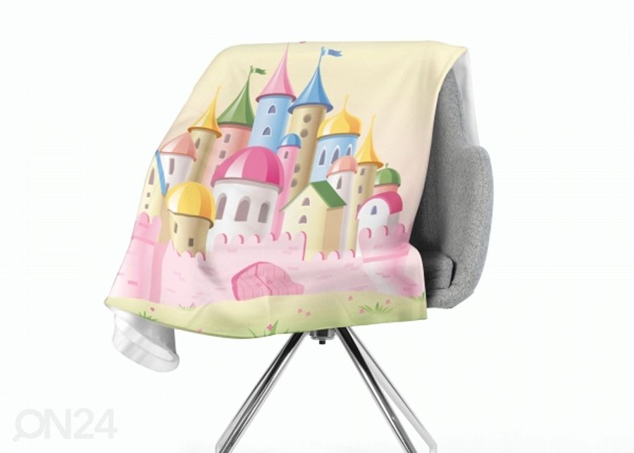 Pleed Pink Castle 130x150 cm suurendatud