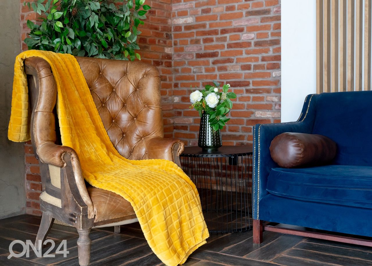 Pleed Quattro 200x220 cm, kollane suurendatud