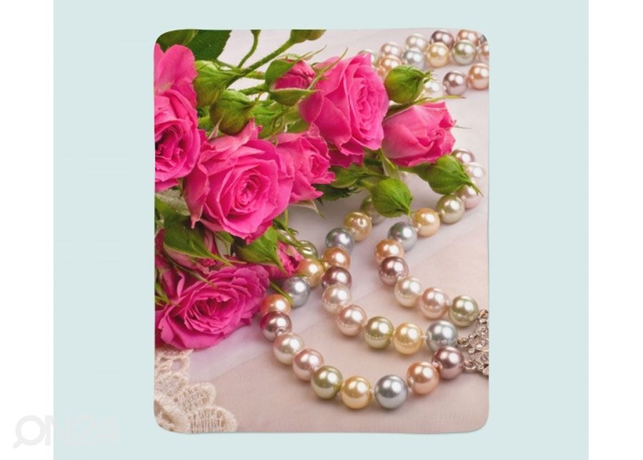 Pleed Roses and Pearls 130x150 cm suurendatud