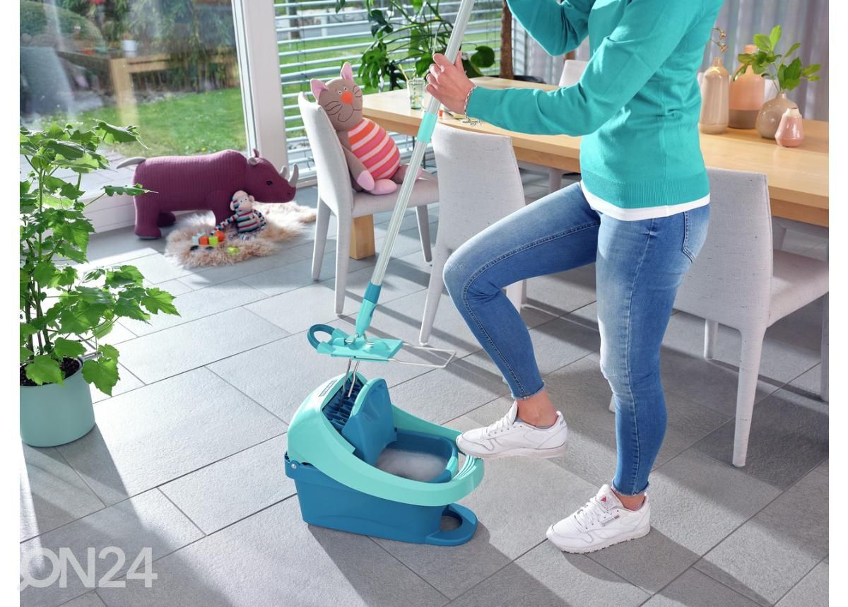 Põrandapesija komplekt koos pressämbriga Leifheit Profi XL suurendatud
