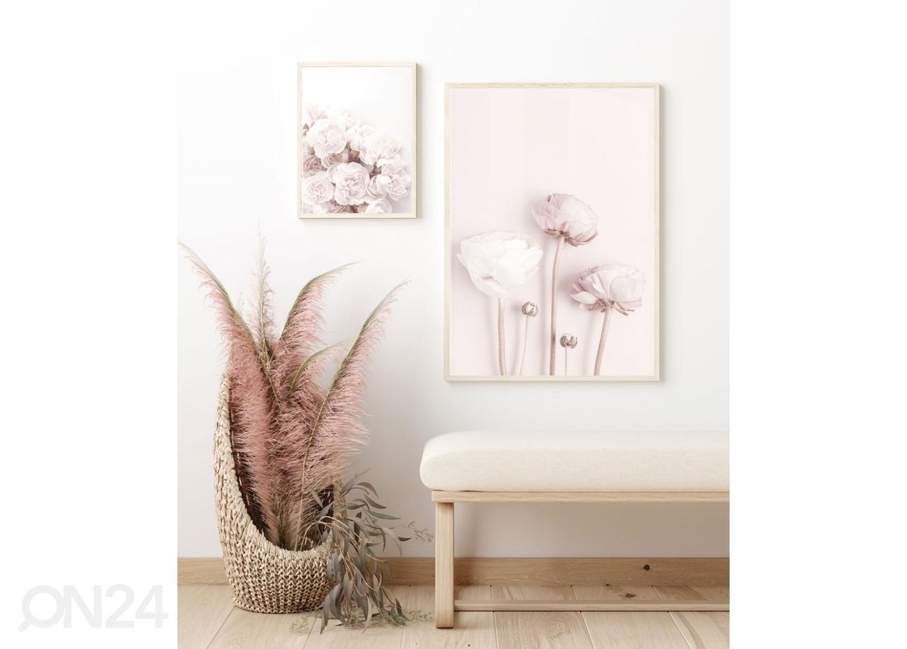 Poster Pastelne lillekimp 50x70 cm suurendatud