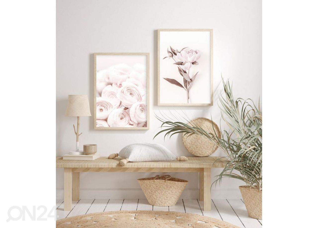 Poster Pastelne roosa I 40x50 cm suurendatud