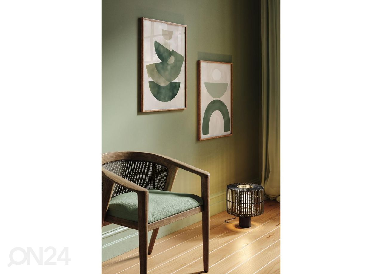 Poster Rohelised kaared I 40x50 cm suurendatud