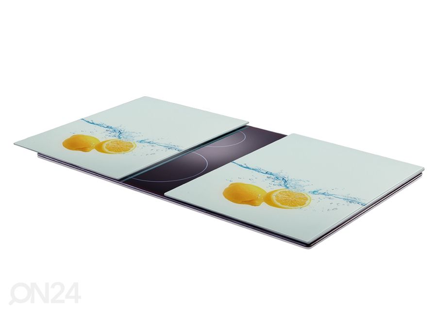 Pritsmekaitse/pliidiplaadikate Lemon Splash XL 52x40 cm 2 tk suurendatud