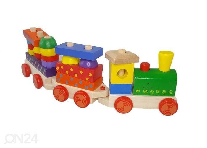 Puidust klotsirong heliefektidega Gerardo's Toys suurendatud