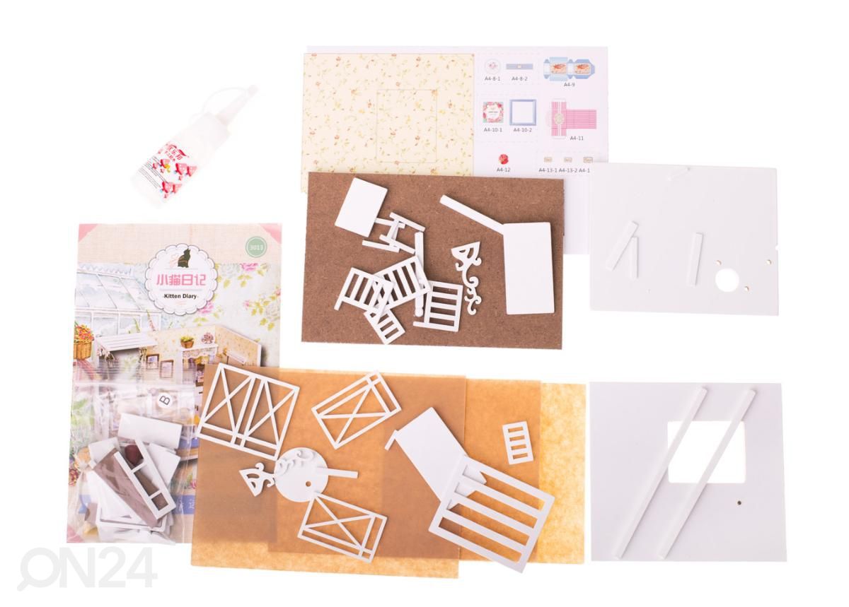 Puidust nuku tuba + mööbel DIY suurendatud