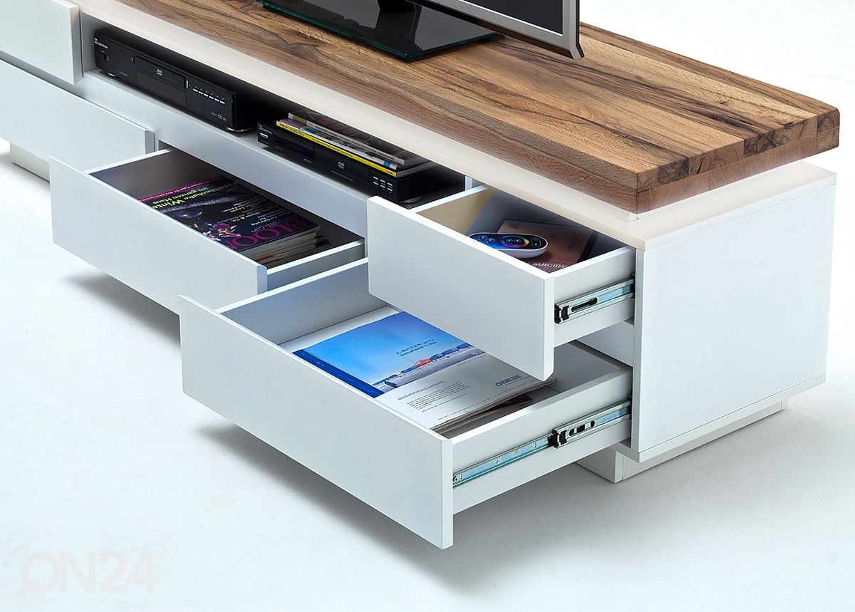 Puidust plaasiga TV-alus Romina 48992MW5 suurendatud