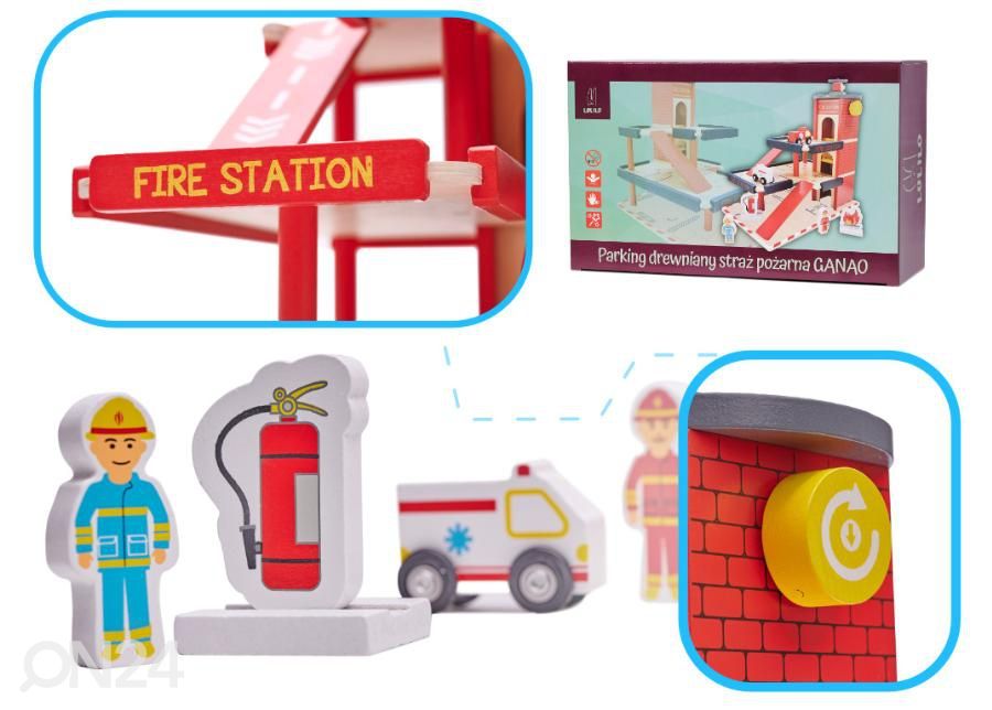 Puidust tuletõrje parkimismaja suurendatud