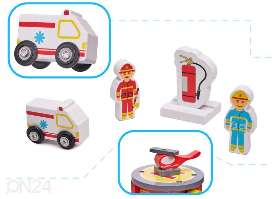 Puidust tuletõrje parkimismaja suurendatud