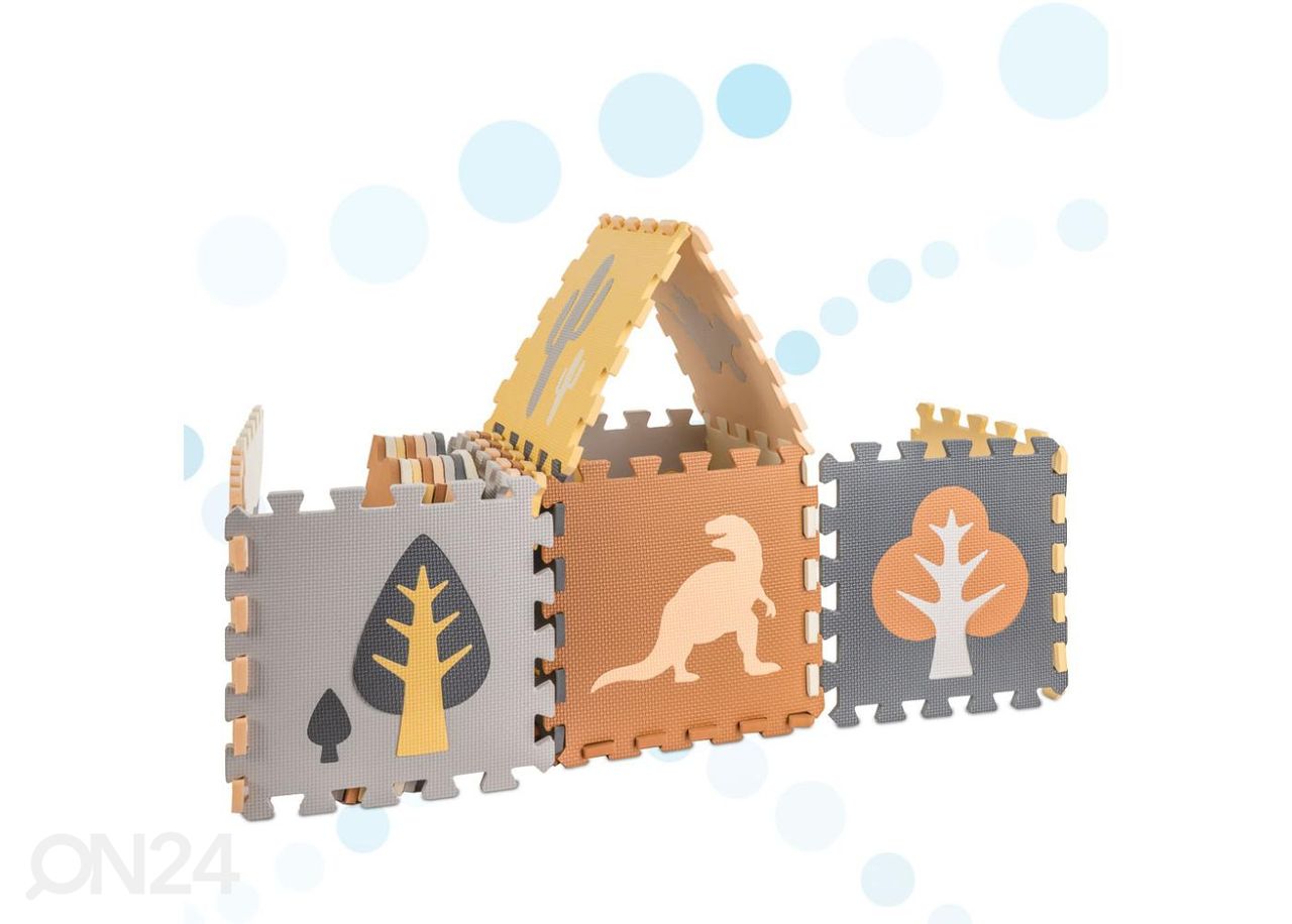 Puslematt 36 elementi dinosaurused 143x143x1 cm suurendatud
