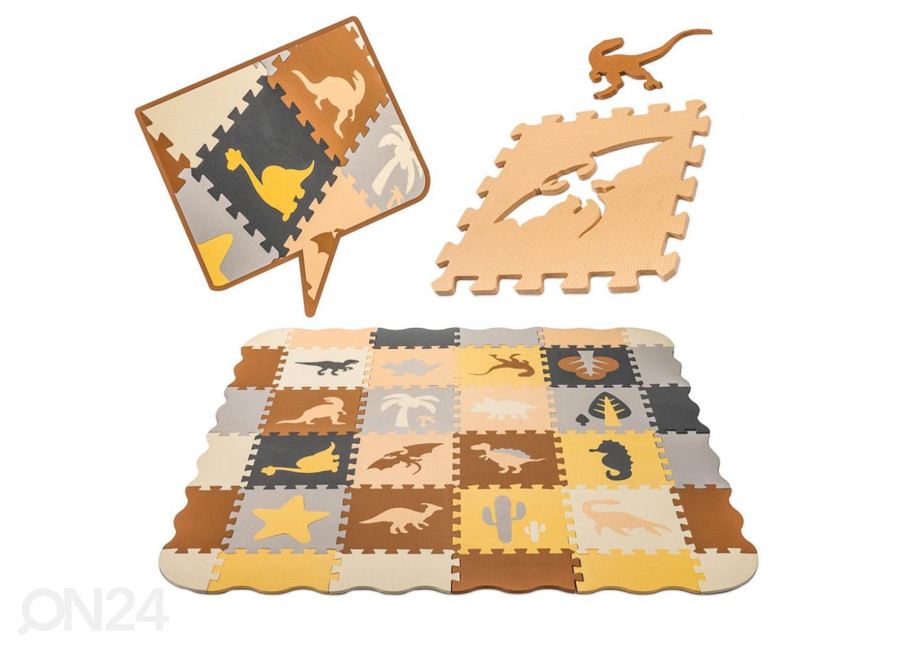 Puslematt 36 elementi dinosaurused 143x143x1 cm suurendatud