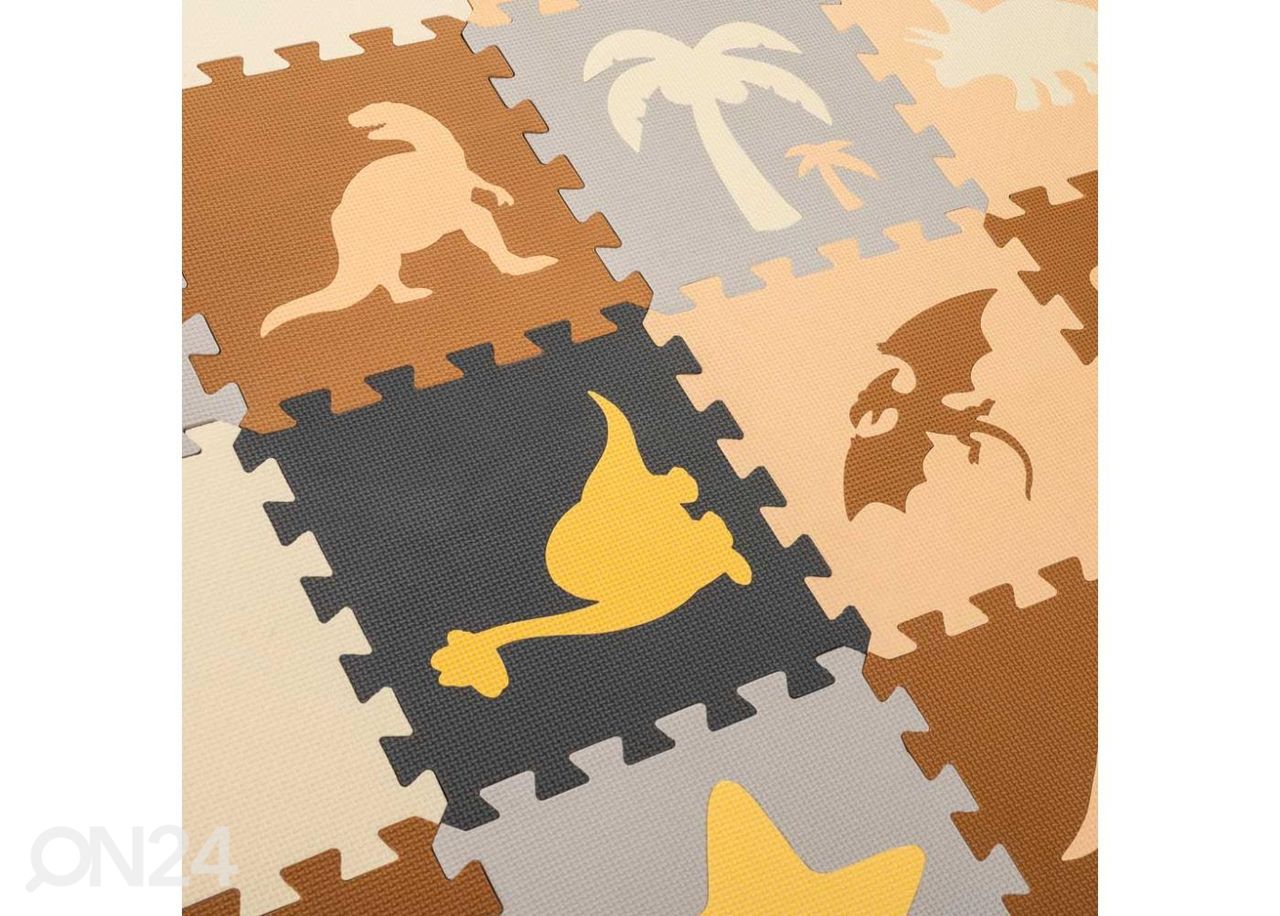 Puslematt 36 elementi dinosaurused 143x143x1 cm suurendatud