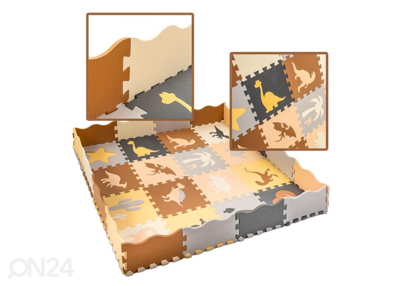 Puslematt 36 elementi dinosaurused 143x143x1 cm suurendatud