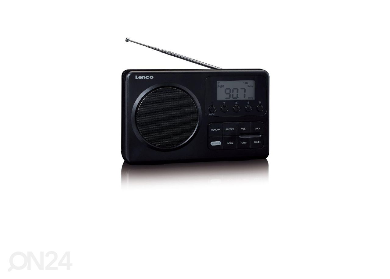 Raadio Lenco MPR035BK, must suurendatud