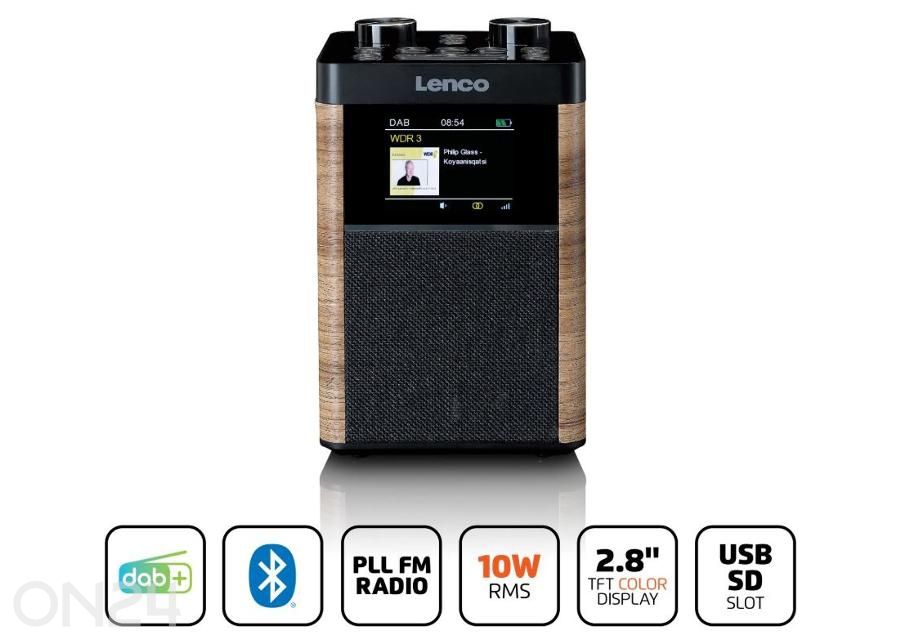 Raadio Lenco PDR060WD suurendatud