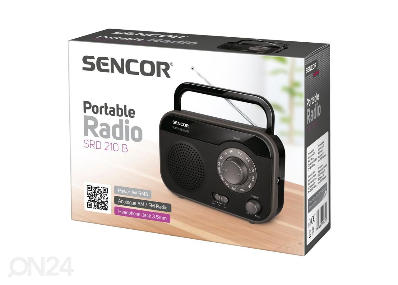 Raadio Sencor SRD210B suurendatud