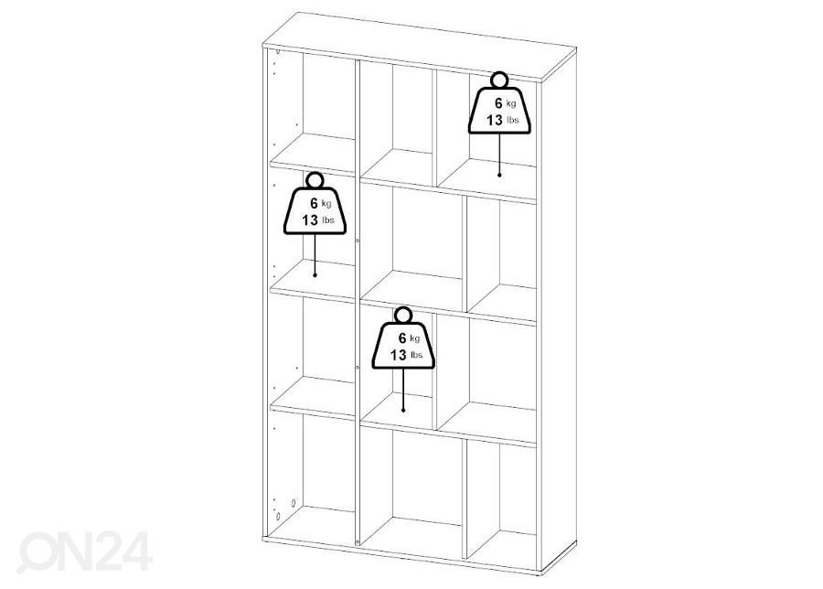 Raamaturiiul Maze 95,5 cm suurendatud