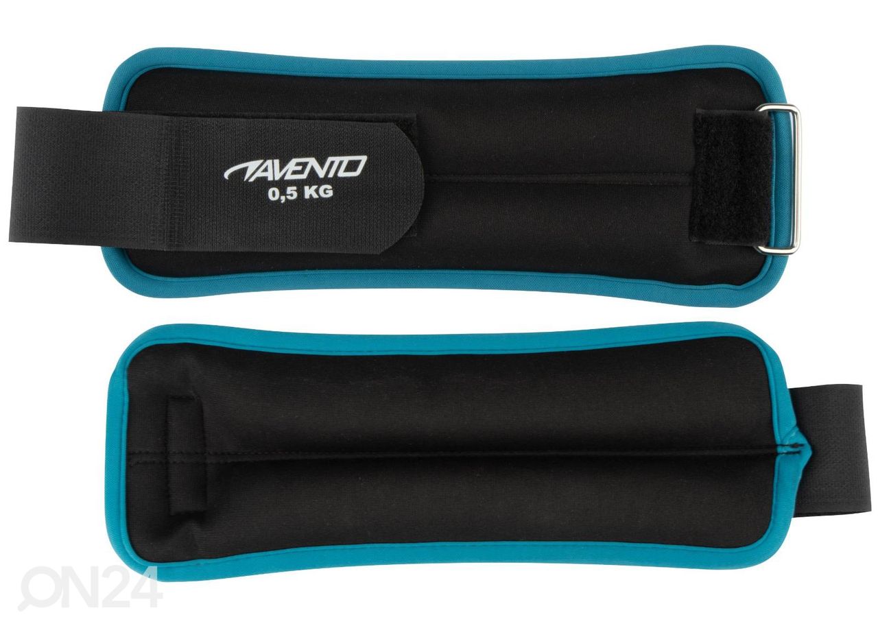 Raskuste komplekt randmele/pahkluule Avento Neopreen 2x0.5 kg suurendatud