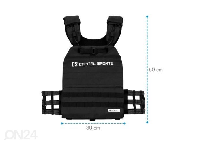 Raskusvest Capital Sports Battlevest 2.0 2 x 2.6 kg + 2 x 4 kg suurendatud