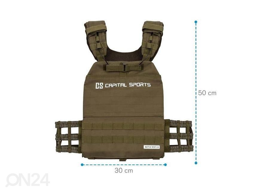 Raskusvest Capital Sports Battlevest 2.0 2 x 4 kg suurendatud