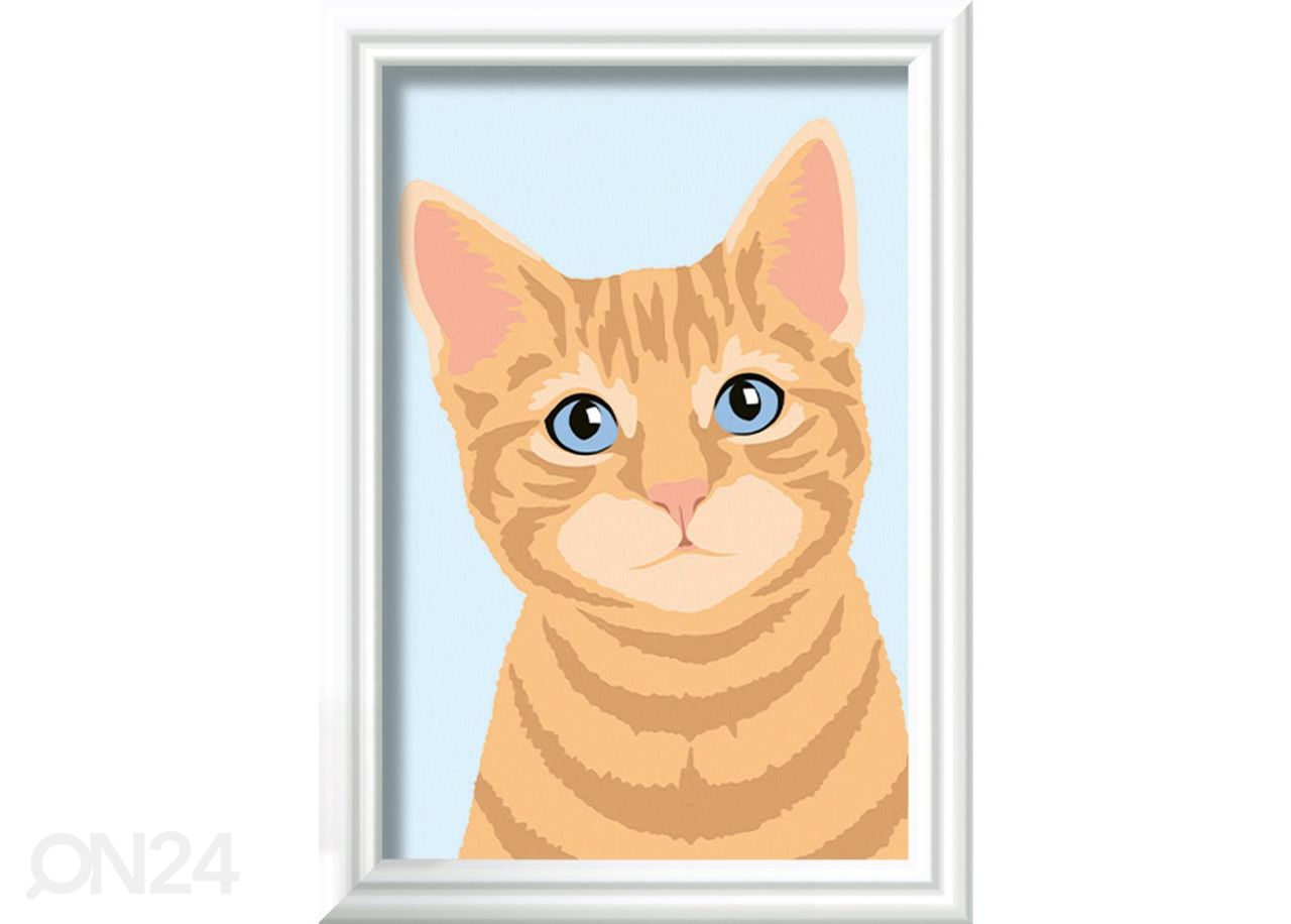Ravensburger maalimine numbrite järgi Oranž Tabby suurendatud