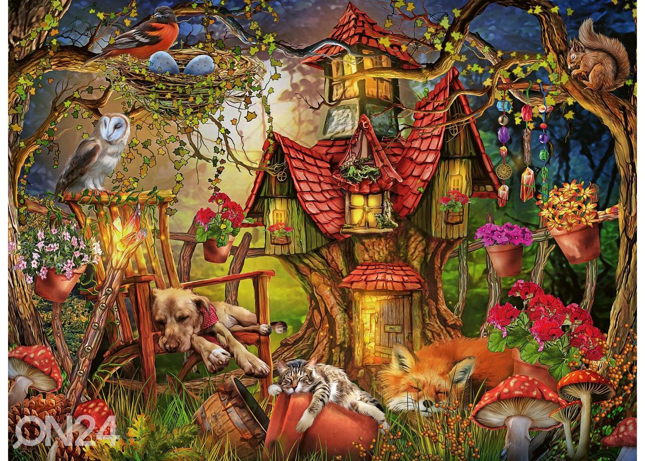 Ravensburger pusle 200 tk Metsamaja suurendatud