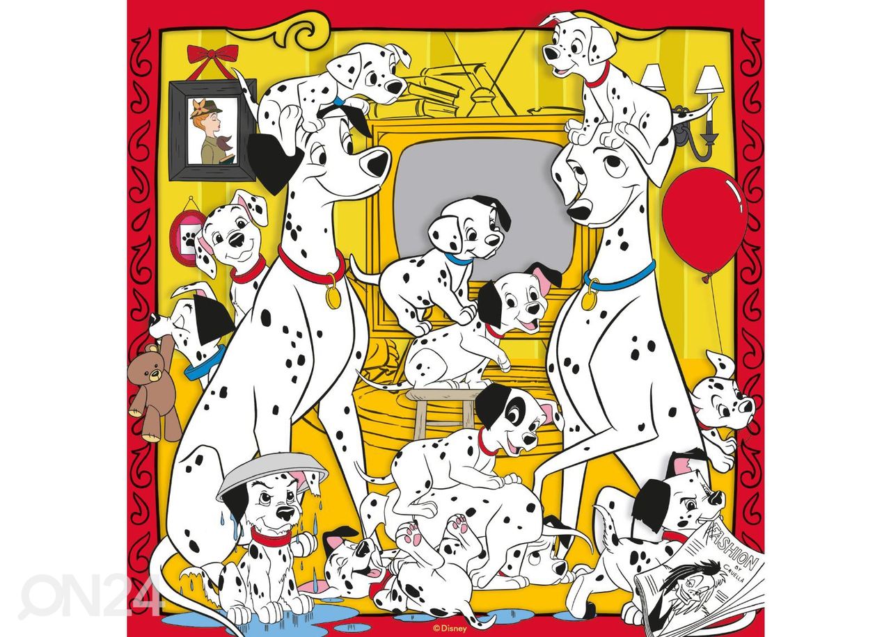 Ravensburger pusle 3x49 tk Disney tegelased suurendatud