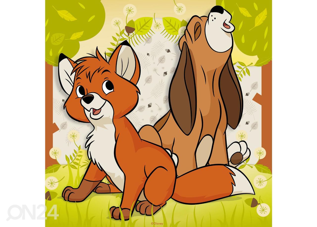 Ravensburger pusle 3x49 tk Disney tegelased suurendatud