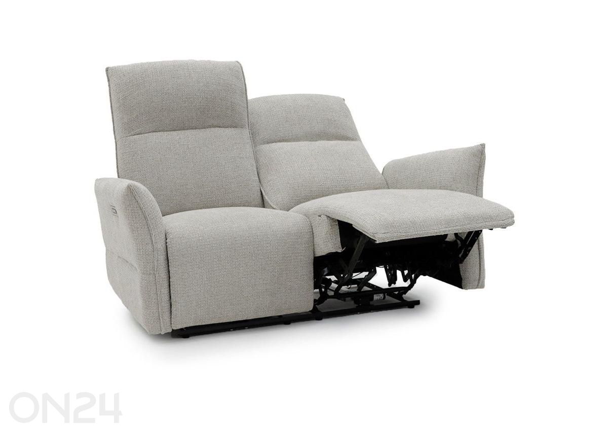 Recliner 2-kohaline diivan Eleganz 2, helehall suurendatud