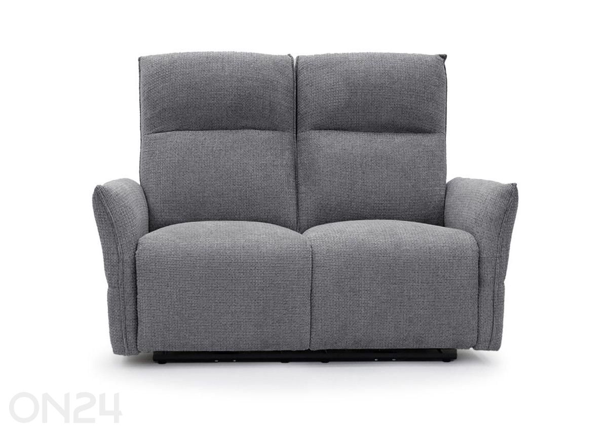 Recliner 2-kohaline diivan Eleganz 2, tumehall suurendatud