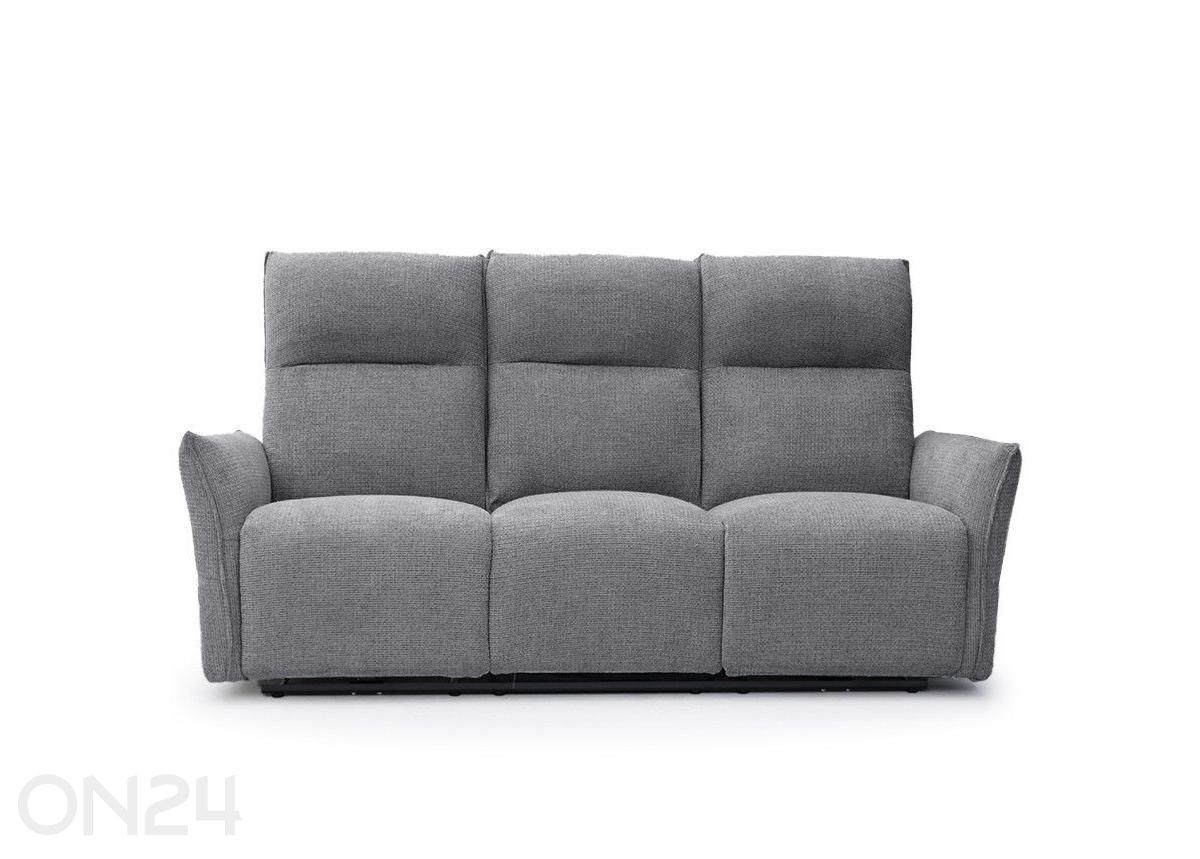 Recliner 3-kohaline diivan Eleganz 3, tumehall suurendatud