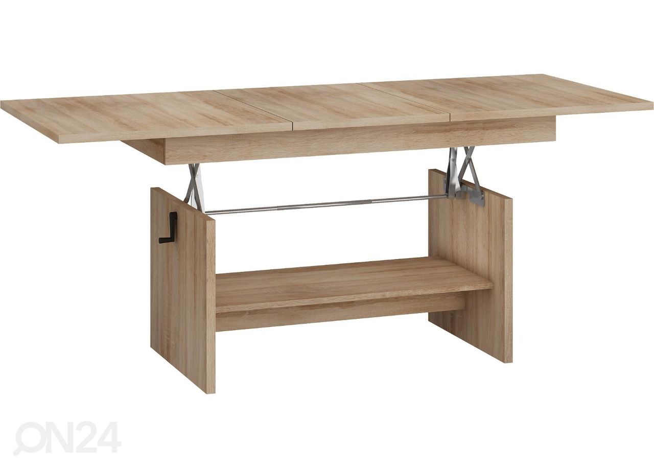Reguleeritav diivanilaud 125/170x68 cm suurendatud