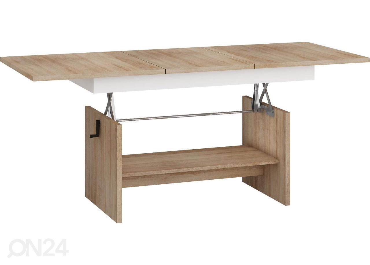 Reguleeritav diivanilaud 125/170x68 cm suurendatud